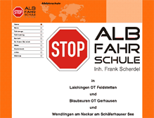 Tablet Screenshot of albfahrschule.de